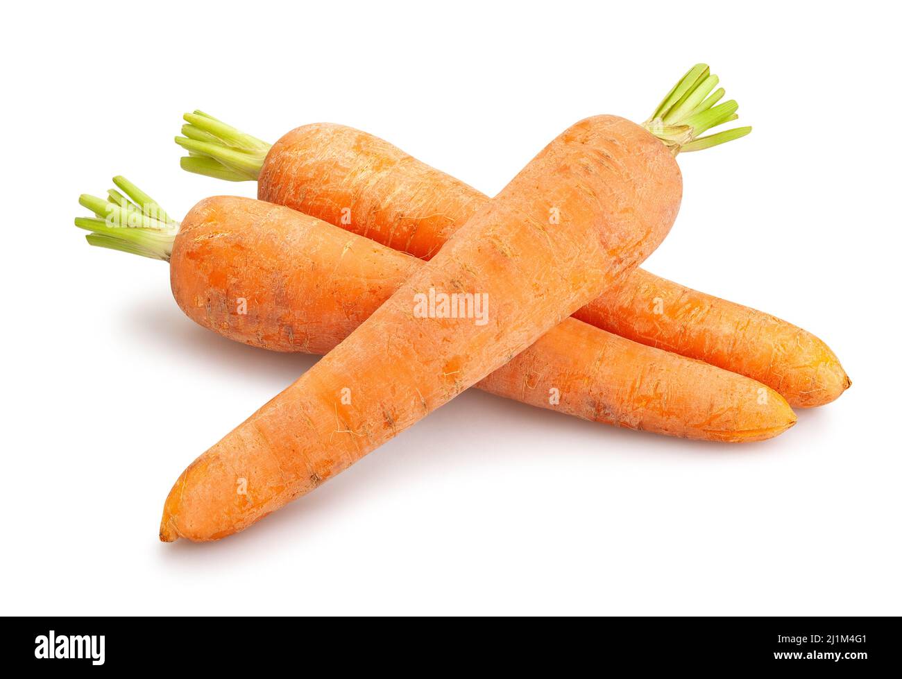 sentiero di carota isolato su bianco Foto Stock
