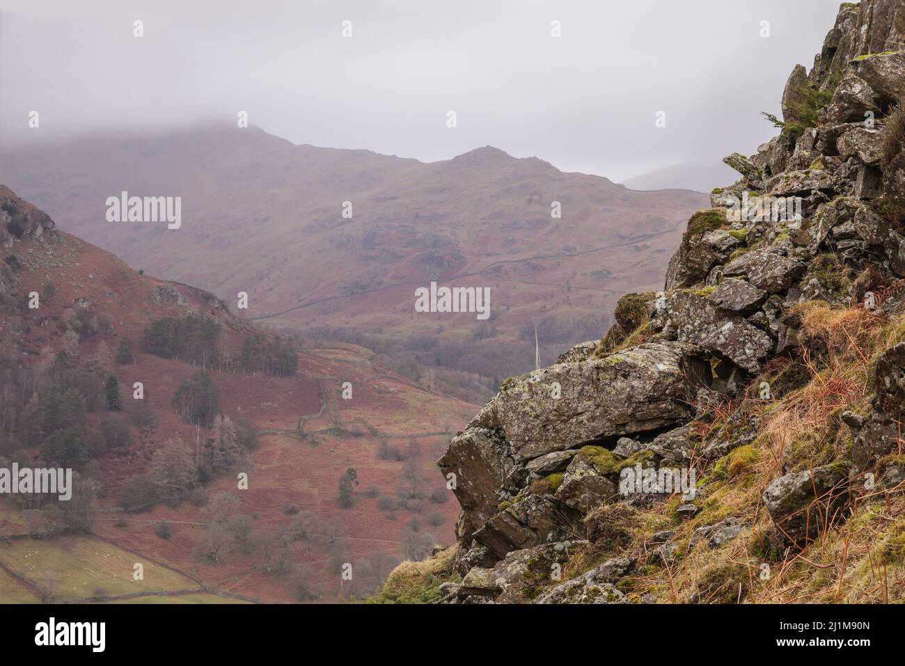 Central Fells del Lake District inglese. Foto Stock