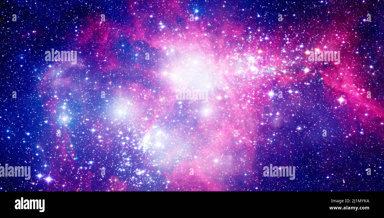 sfondo di universo e stelle Foto Stock