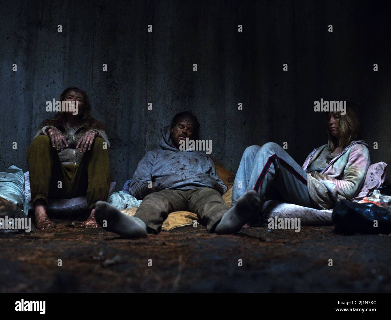 JENNIFER EHLE, MICHAEL C. HALL E TAISSA FARMIGA IN JOHN AND THE HOLE (2021), DIRETTO DA PASCUAL SISTO. Credit: Mutressa Movies / 3311 Productions / Album Foto Stock