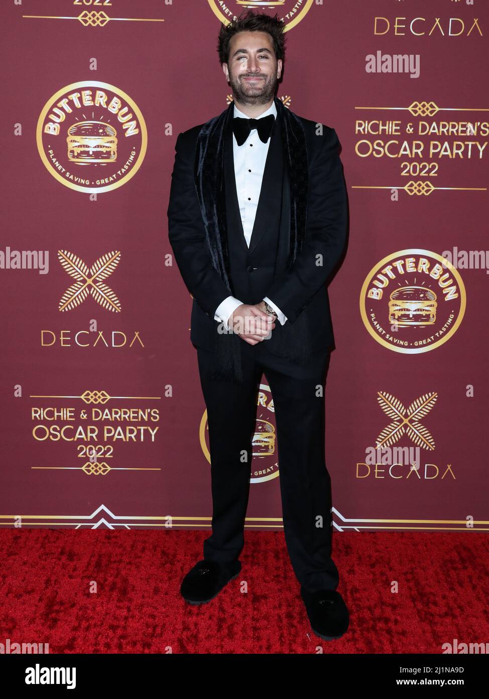 Bel Air, Stati Uniti. 27th Mar 2022. BEL AIR, LOS ANGELES, CALIFORNIA, USA - MARZO 26: Darren Dzienciol arriva al Darren Dzienciol e Richie Akiva Oscar Party 2022 tenuto in una residenza privata il 26 Marzo 2022 a Bel Air, Los Angeles, California, Stati Uniti. (Foto di Xavier Collin/Image Press Agency) Credit: Image Press Agency/Alamy Live News Foto Stock