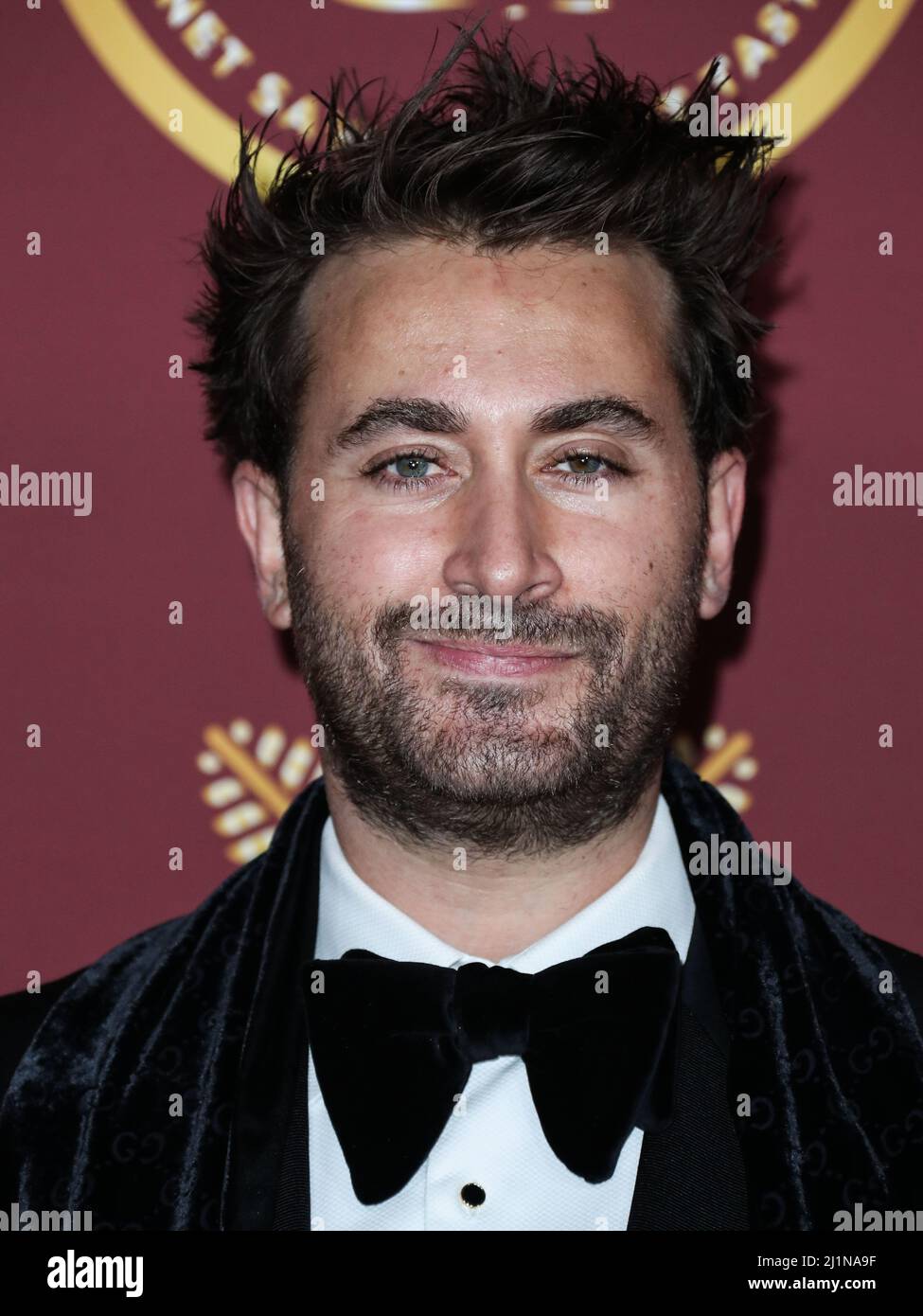 Bel Air, Stati Uniti. 27th Mar 2022. BEL AIR, LOS ANGELES, CALIFORNIA, USA - MARZO 26: Darren Dzienciol arriva al Darren Dzienciol e Richie Akiva Oscar Party 2022 tenuto in una residenza privata il 26 Marzo 2022 a Bel Air, Los Angeles, California, Stati Uniti. (Foto di Xavier Collin/Image Press Agency) Credit: Image Press Agency/Alamy Live News Foto Stock