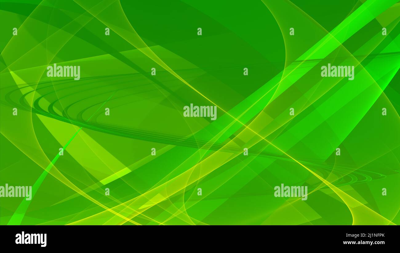 Sfondo astratto 8K verde chiaro verde scuro verde nero bianco onde linee curve gradiente Foto Stock