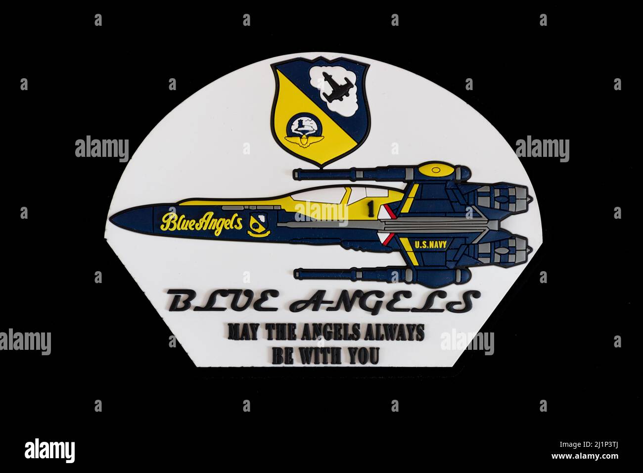 2020 Patch in PVC X-Wing Blue Angels Foto Stock