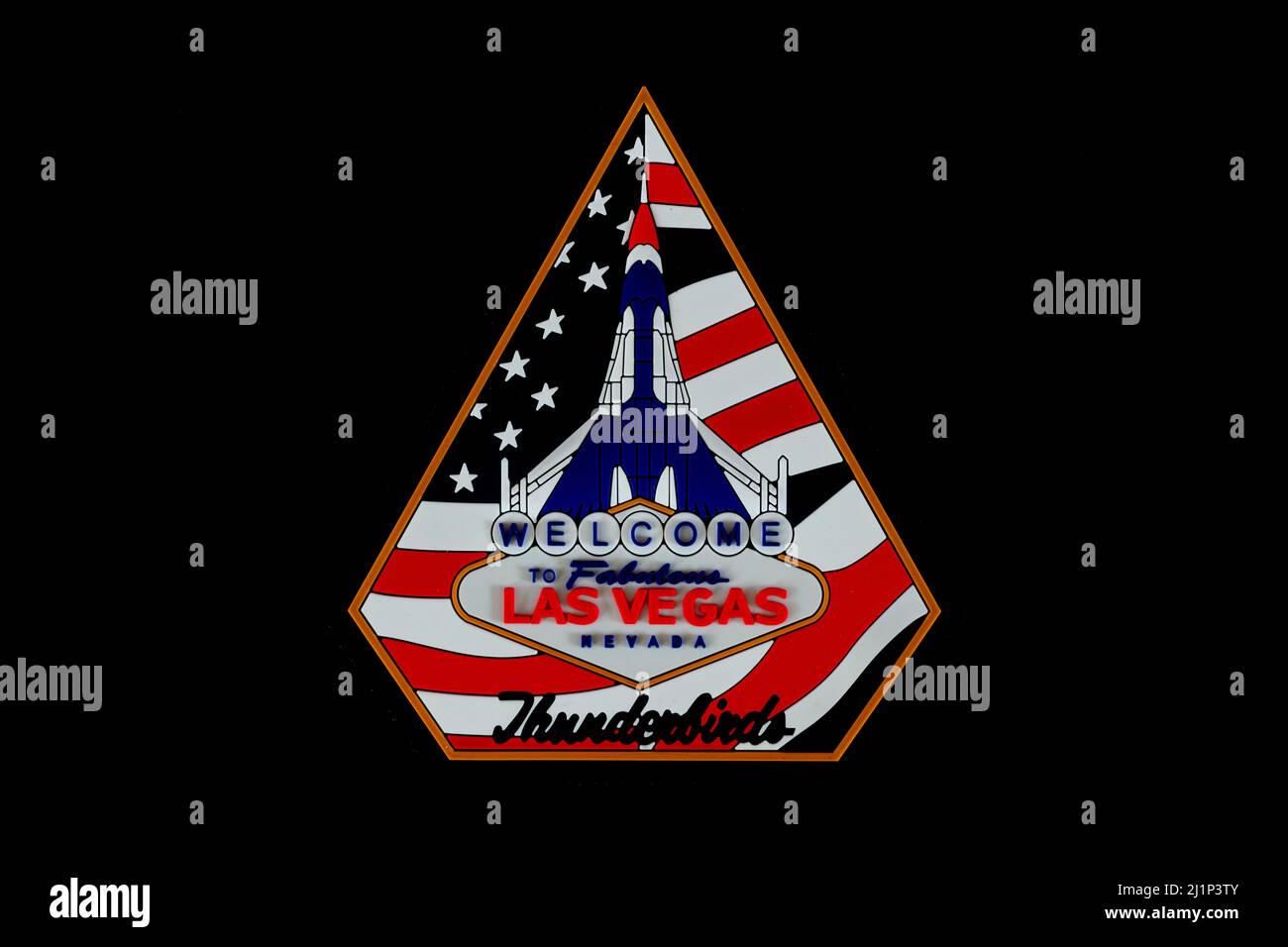 USAF Thunderbirds '2021 Las Vegas' PVC Patch Foto Stock