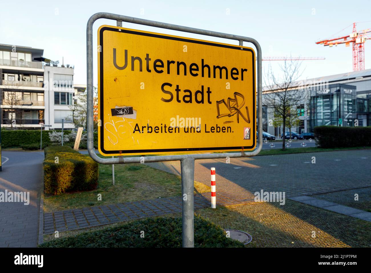 Unternehmerstadt – Città d'affari – a Derendorf Foto Stock