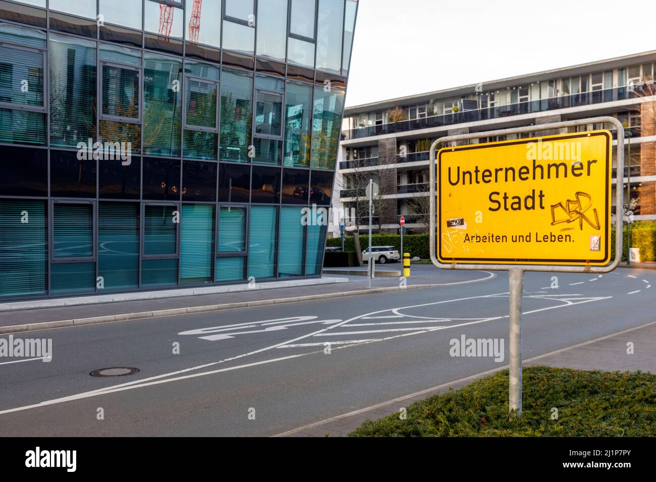 Unternehmerstadt – Città d'affari – a Derendorf Foto Stock