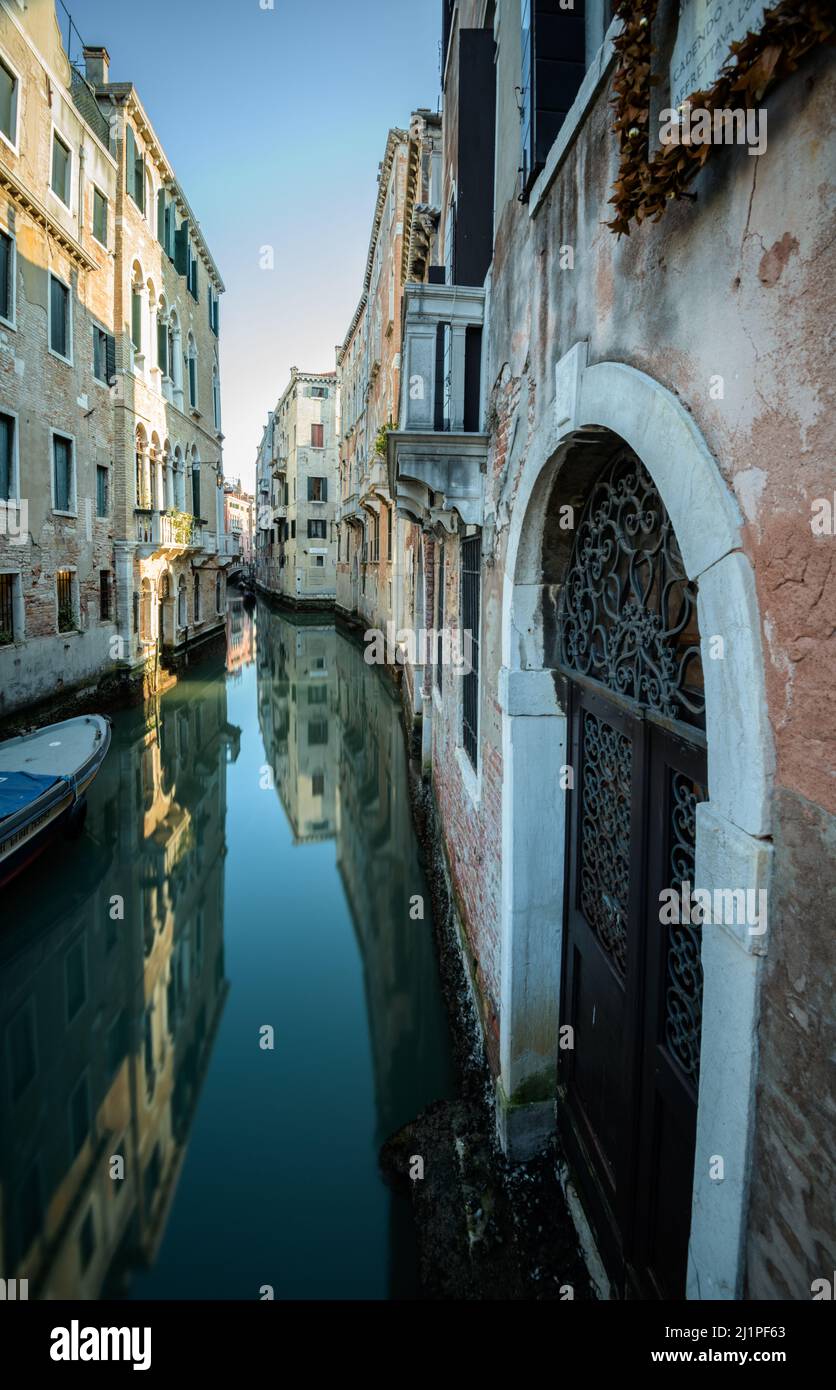 Side Street a Venezia, Italia Foto Stock
