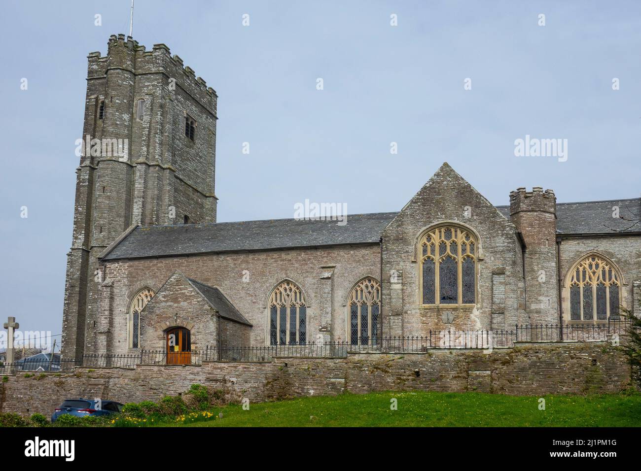 Inghilterra, Devon, South Hams, Stokenham chiesa Foto Stock