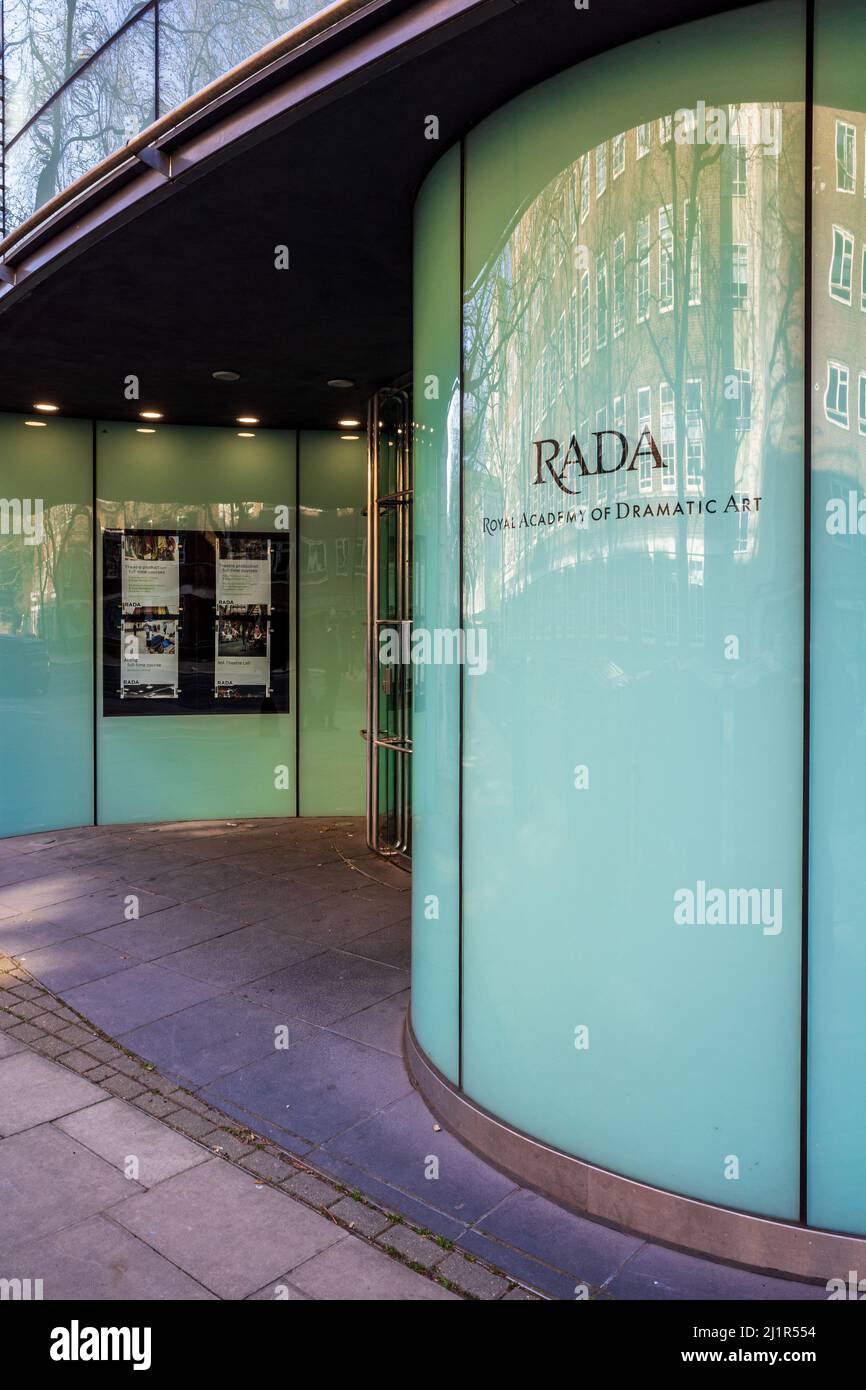 Rada London - la Royal Academy of drammatic Art (RADA) Theatre in Malet Street nel centro di Londra. Architetti Avery associati 2001. Foto Stock