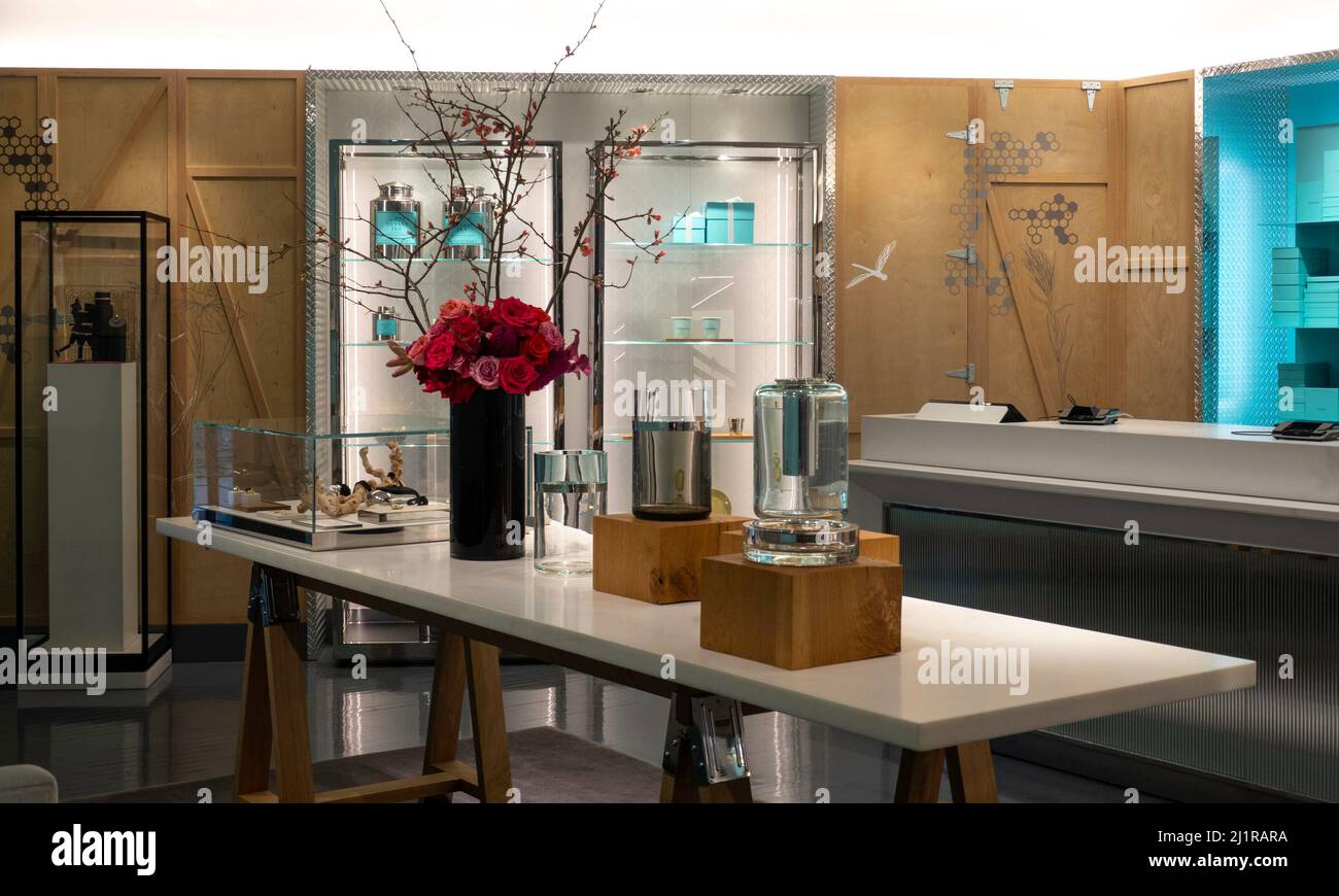 Tiffany & Company Flagship Store è una destinazione di lusso, 2022, NYC, USA Foto Stock