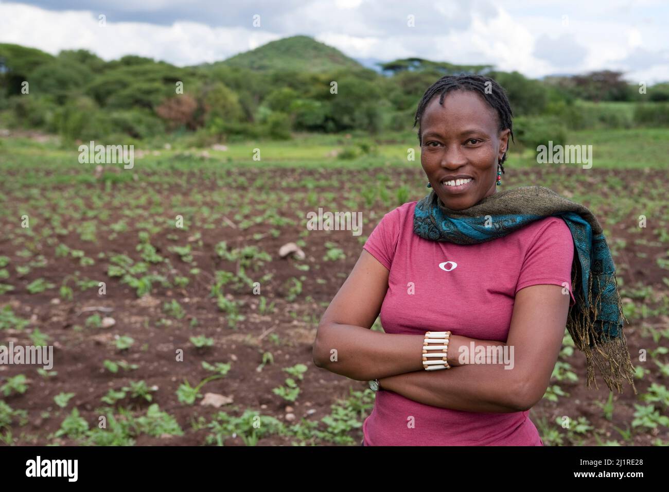 Dr Karambu Ringera, fondatore e direttore esecutivo delle iniziative internazionali di pace (IPI) Meru, Kenya. Foto Stock