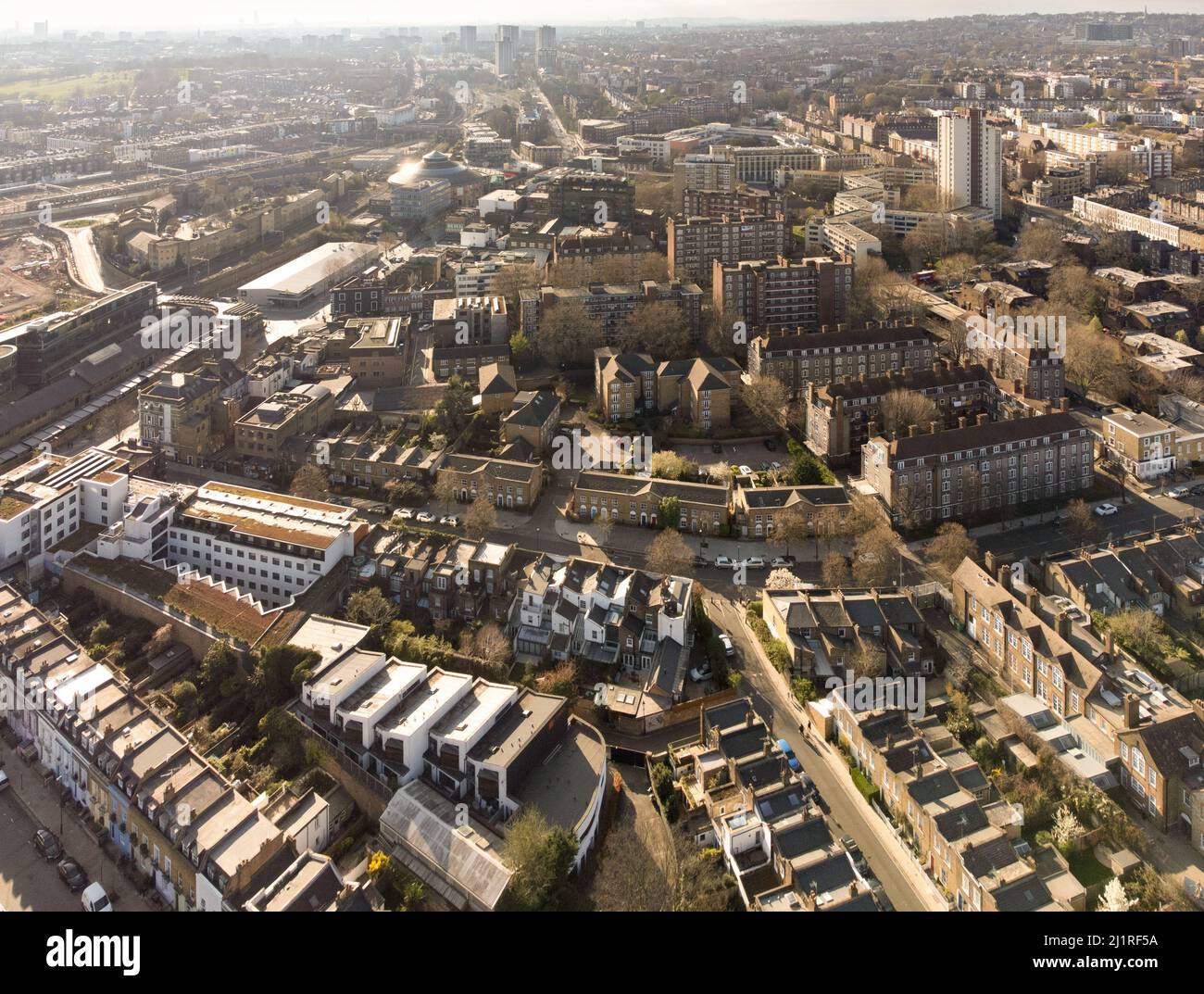 Camden verso Chalk Farm, Londra, Inghilterra Foto Stock