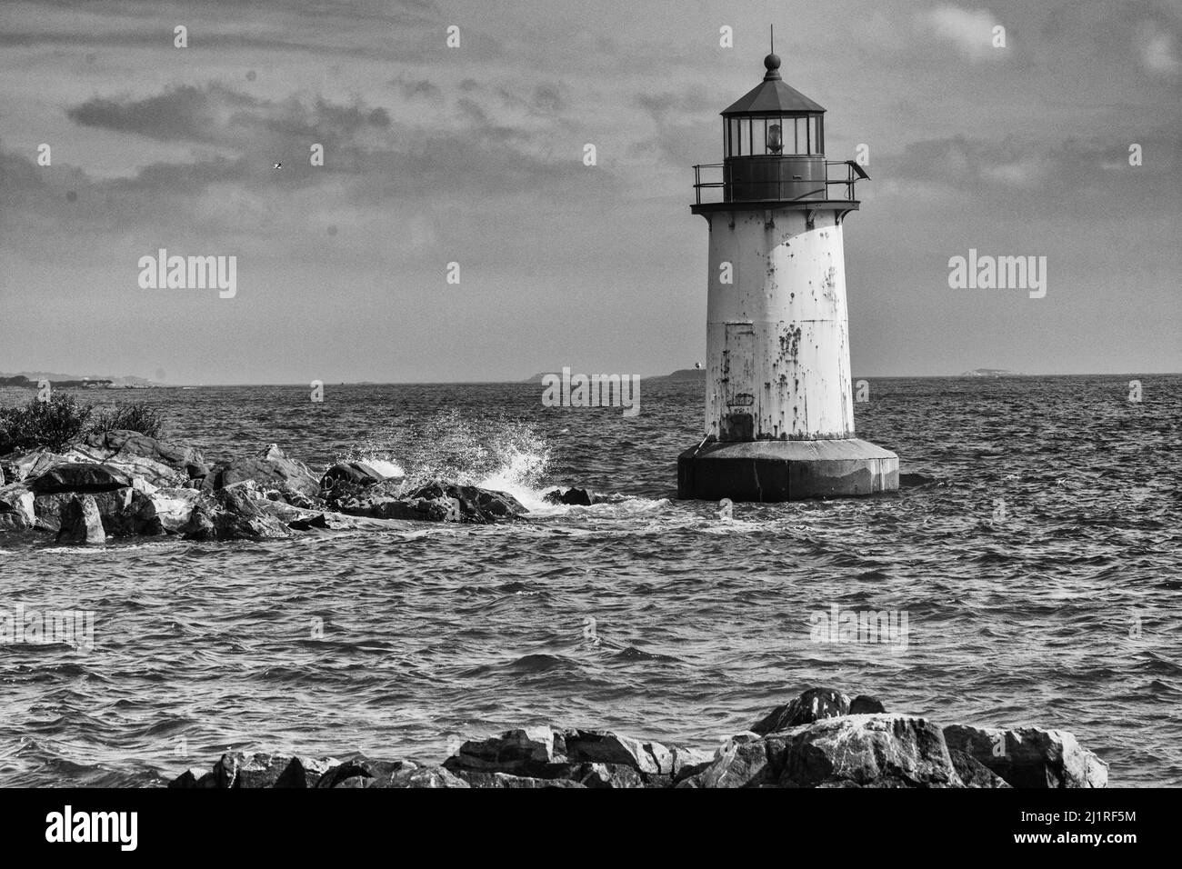 Salem Winter Island Light House Foto Stock