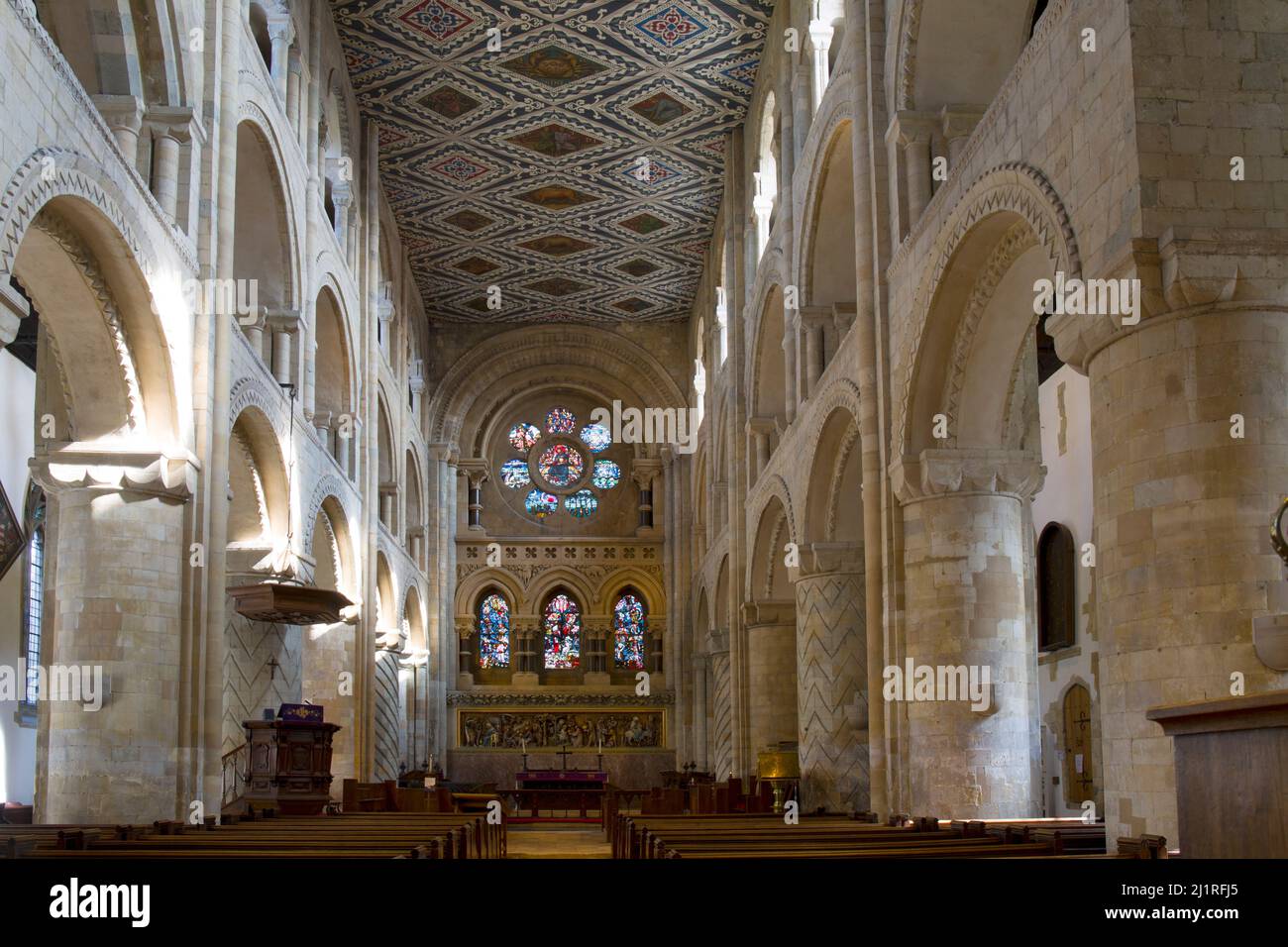 La Chiesa Abbazia Waltham Abbazia Essex Foto Stock