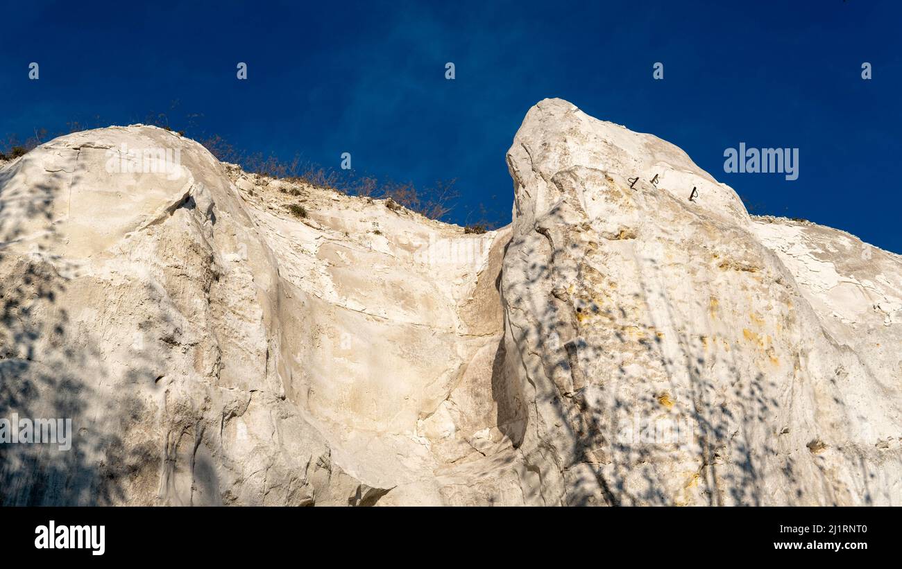 Il gesso montagna colline di gesso. Foto Stock