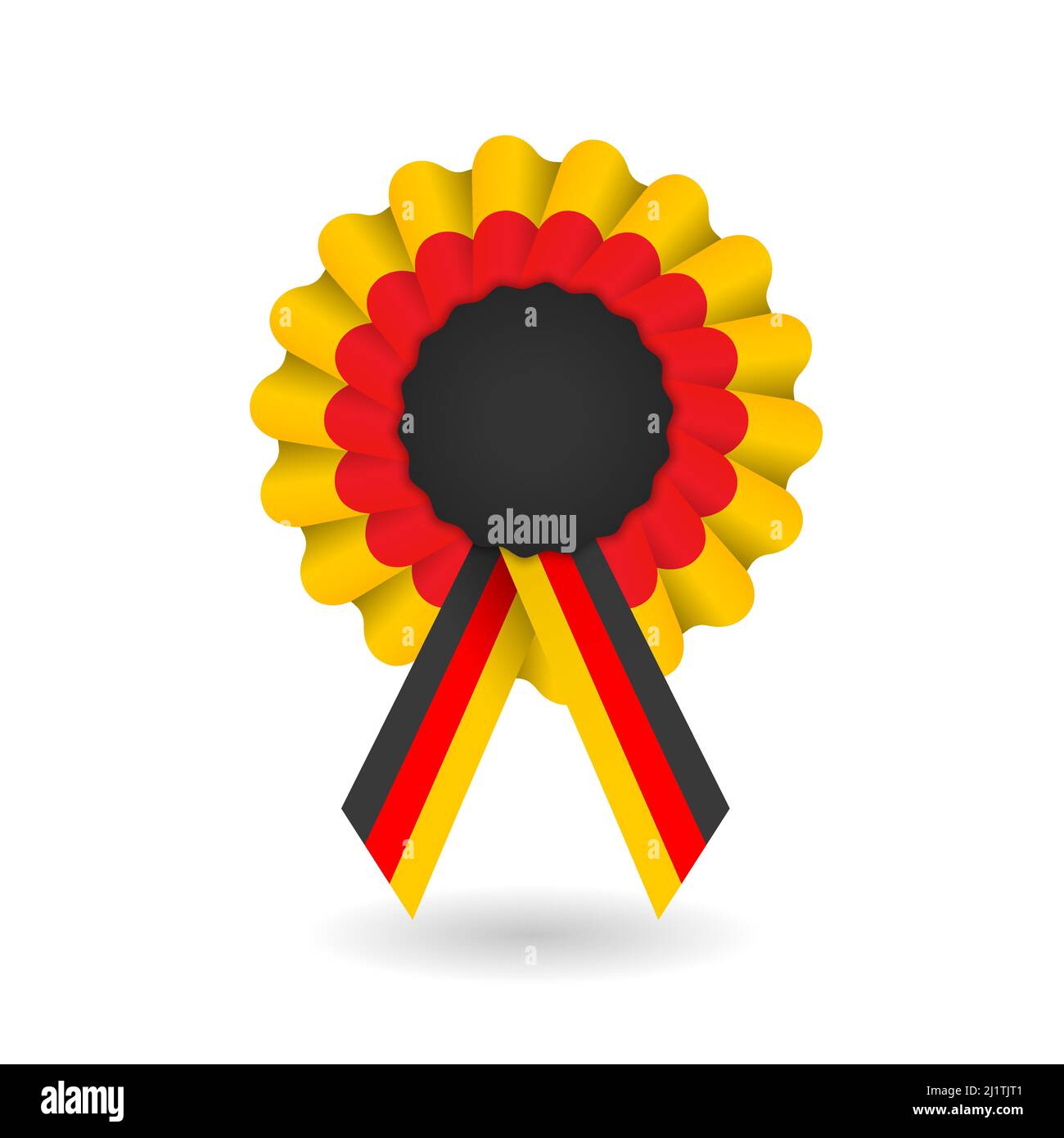 Nazionale tricolore cockade della Germania Illustrazione Vettoriale