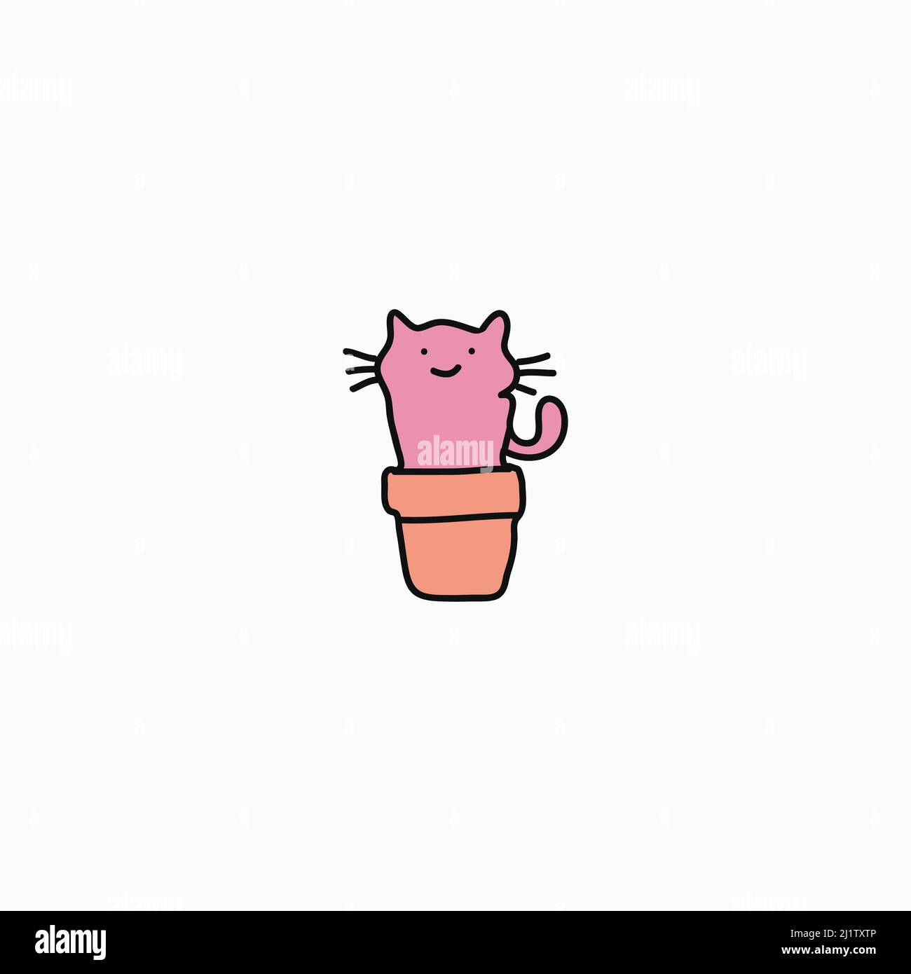 Simpatiche icone disegnate a mano adatte per camicie, cornici da parete, abbigliamento per bambini, ecc. Illustrazione Vettoriale