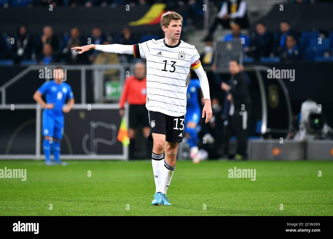 Partita amichevole, PreZero Arena Sinsheim: Germania vs Israele; Thomas Müller (GER) Foto Stock