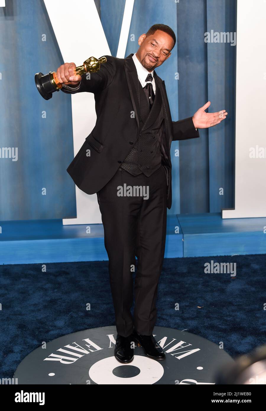 Los Angeles, Stati Uniti. 28th Mar 2022. 27th marzo 2022, Los Angeles, USA. Will Smith partecipa al Vanity Fair Oscar Party 2022, Wallenis Annenberg Center for the Performing Arts, Los Angeles. Credit: Doug Peters/Alamy Live News Foto Stock