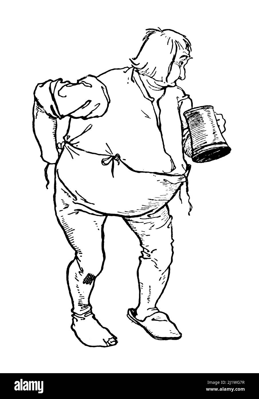 Dolphin grigio dal libro ' The Ingoldsby Legends; OR, Mirth & Marvels ' di Thomas Ingoldsby, illustrato da Arthur Rackham, Data di pubblicazione 1907 Editore Londra, Dent; New York, Dutton. Le Ingoldsby Legends (titolo completo: The Ingoldsby Legends, o Mirth e Marvels) sono una raccolta di miti, leggende, storie di fantasmi e poesie scritte presumibilmente da Thomas Ingoldsby di Tappington Manor, in realtà un pseudonimo di un clergyman inglese di nome Richard Harris Barham. Foto Stock