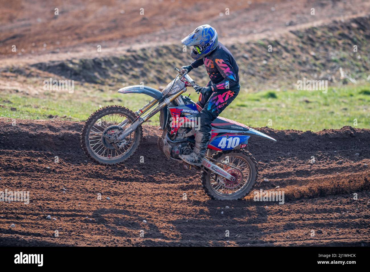 Evento sportivo nazionale di Motocross. Foto Stock