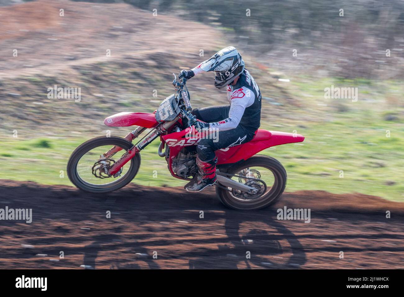 Evento sportivo nazionale di Motocross. Foto Stock