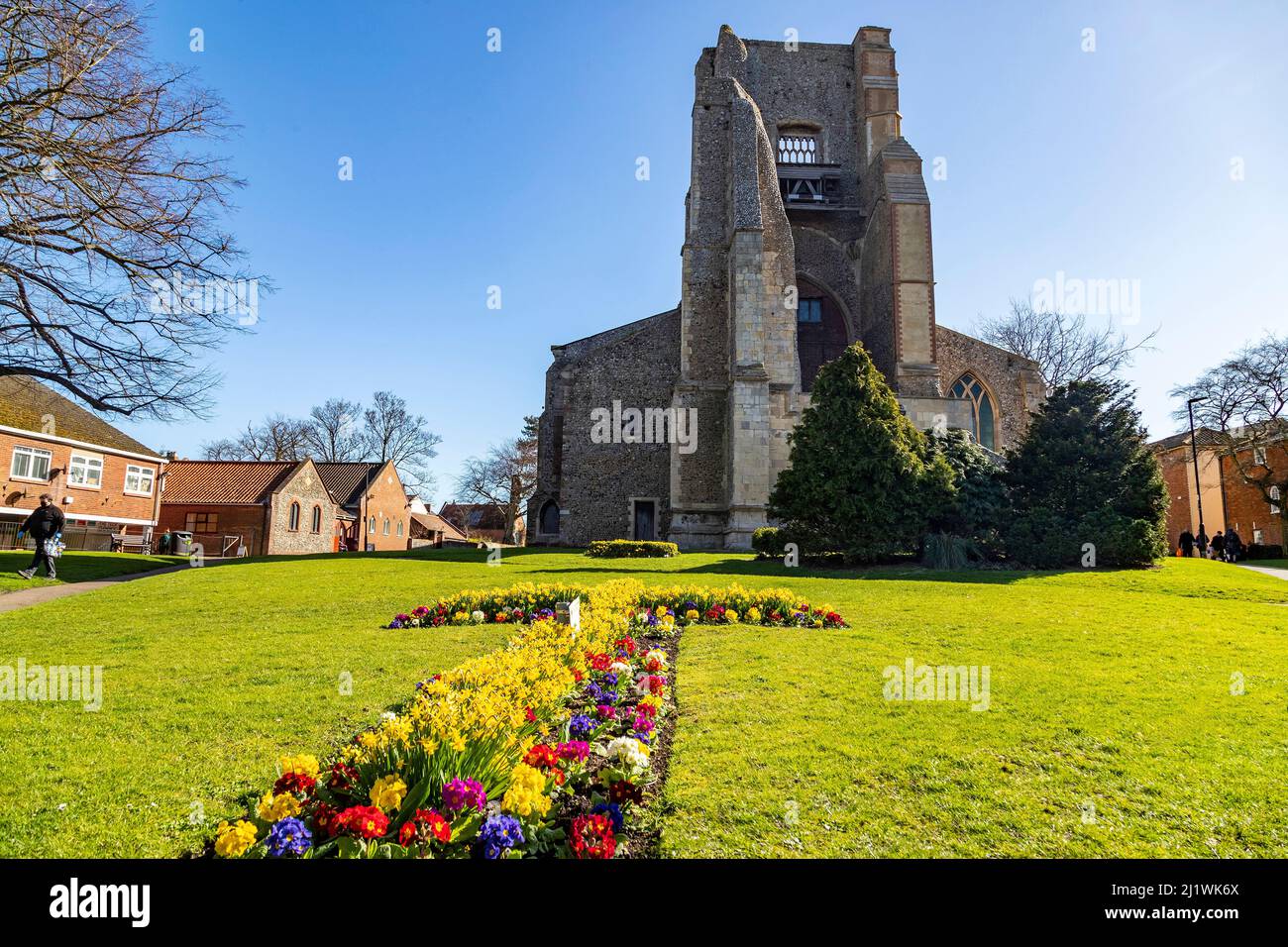 La Chiesa d'Inghilterra, diocesi di Norwich, la chiesa parrocchiale di San Nicola, Walsham settentrionale, Norfolk, Anglia orientale, Inghilterra, REGNO UNITO. Foto Stock