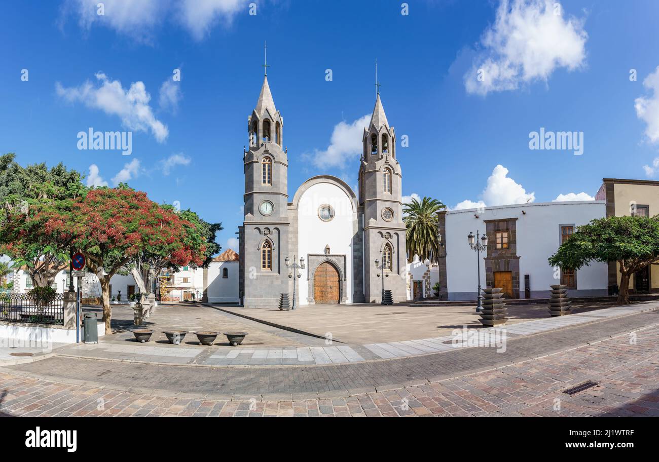 Basilica de San Juan Bautista, villaggio di Telde, Gran Canaria, Spagna Foto Stock