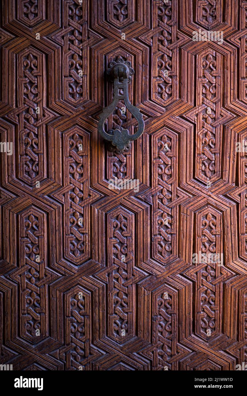 Marrakech, Marocco - 28 febbraio 2022 : porta d'ingresso principale. Foto Stock