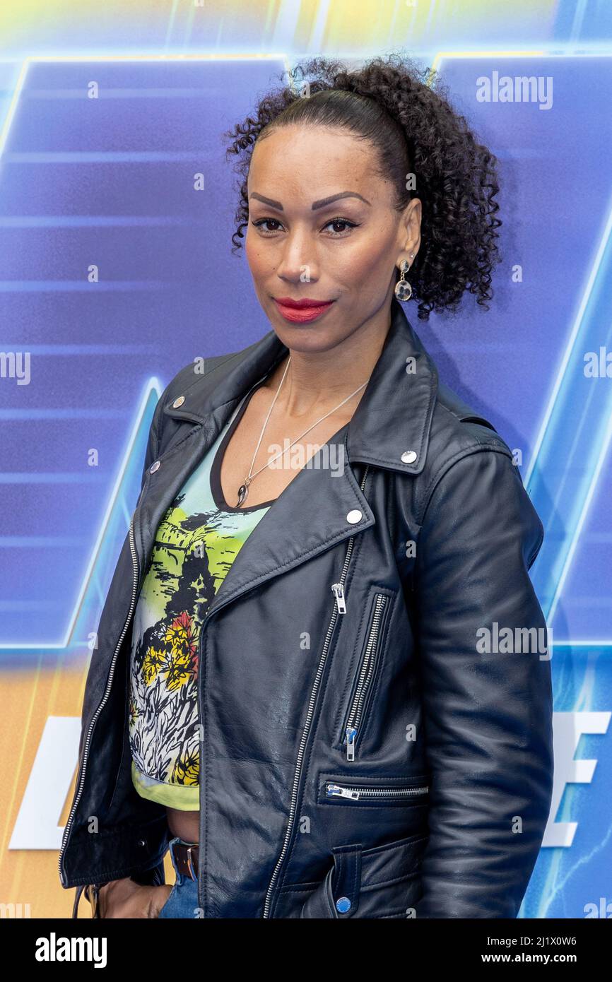 Londra, Regno Unito. 27th Mar 2022. Jade Johnson partecipa al Sonic the Hedgehog 2 Gala screening al Cineworld, Leciester Square, Londra. (Foto di Phil Lewis/SOPA Images/Sipa USA) Credit: Sipa USA/Alamy Live News Foto Stock