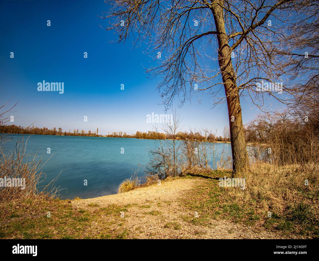 BADEN-WURTEMBERG : ACQUA BLU Foto Stock