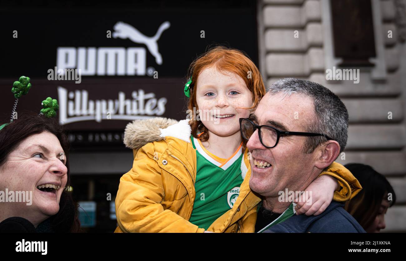 St Patricks Day Londra 13 marzo 2022 Foto Stock