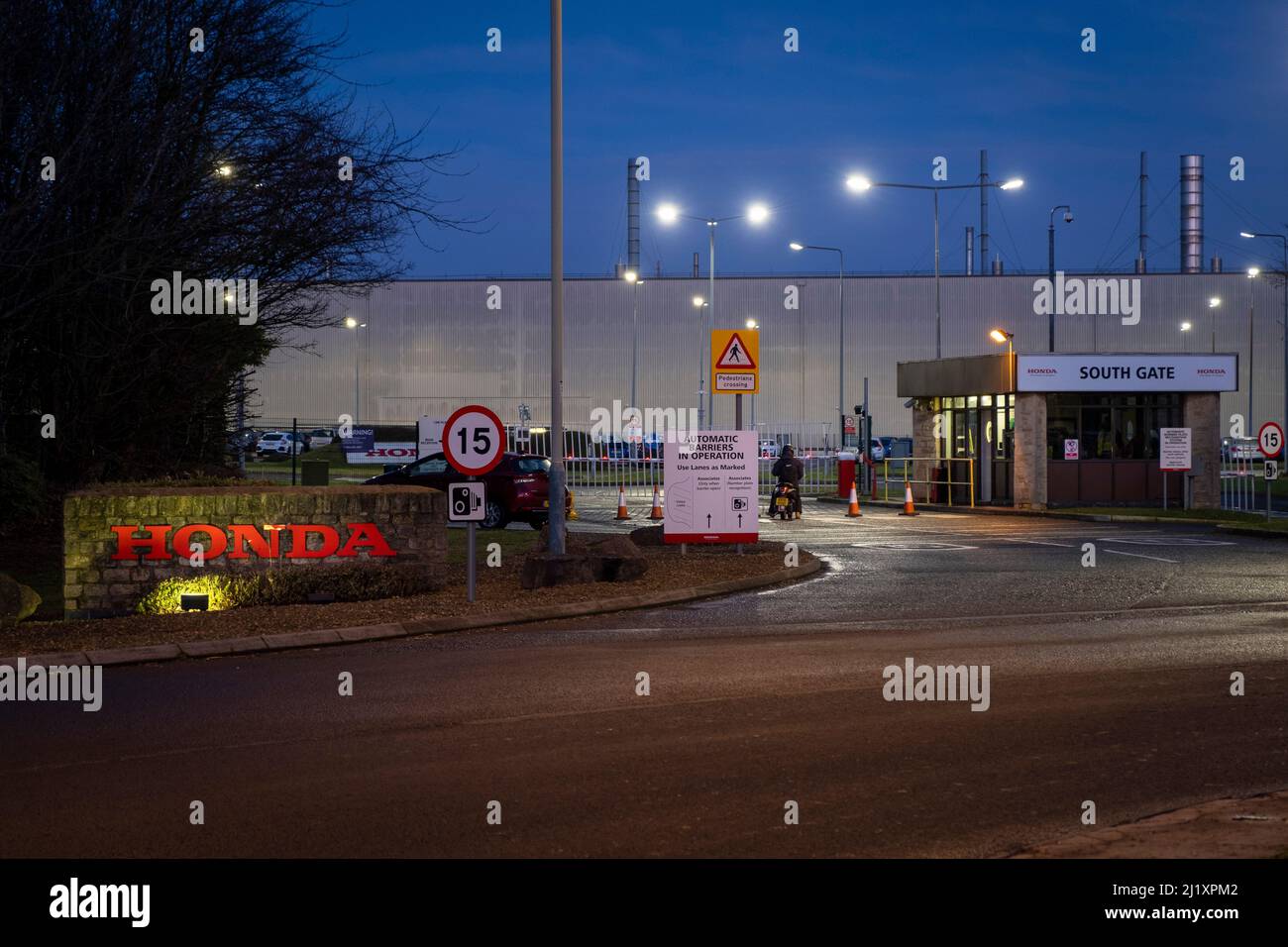 La fabbrica di automobili Honda a Swindon. Honda annuncia la chiusura della fabbrica (febbraio 19th 2019). Foto Stock