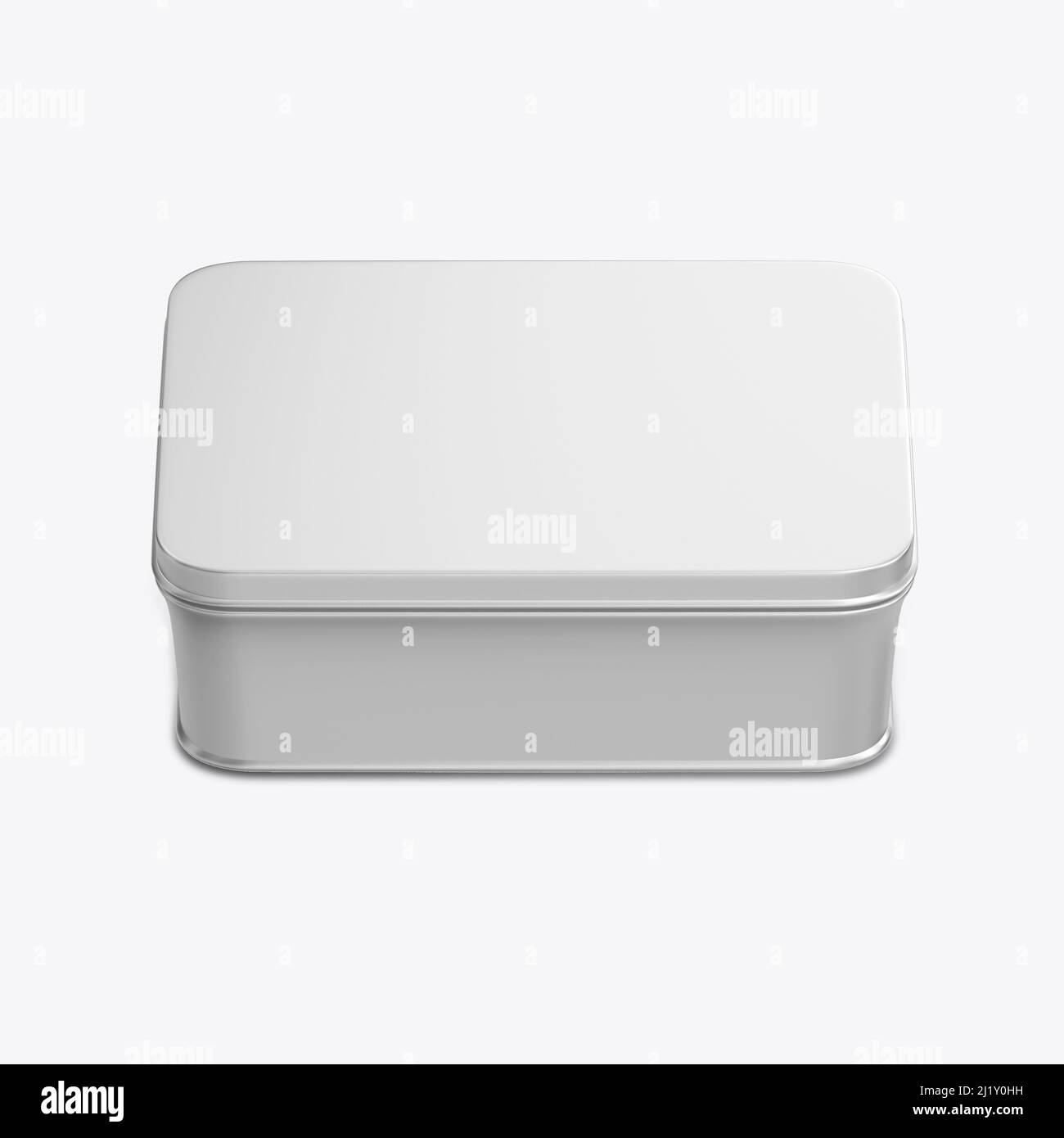 Tin. Colorata isolata 3D rendering Foto Stock