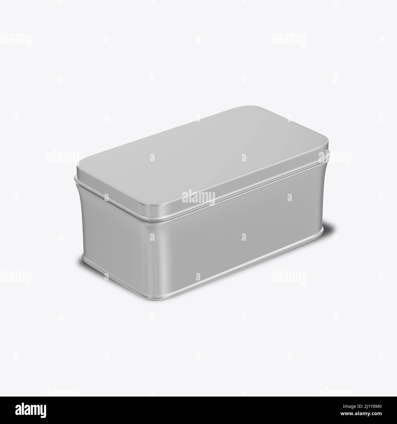 Tin. Colorata isolata 3D rendering Foto Stock