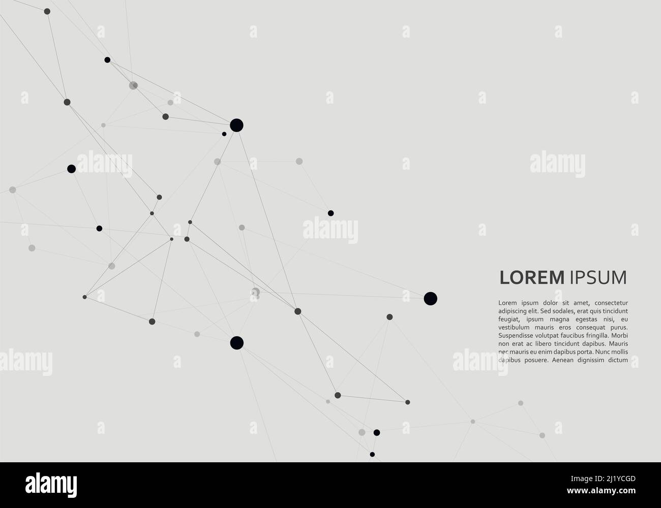 Struttura della connessione e background astratto della rete Illustrazione Vettoriale