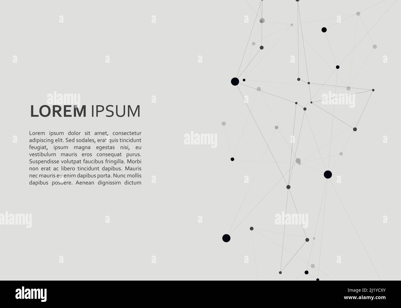 Struttura della connessione e background astratto della rete Illustrazione Vettoriale