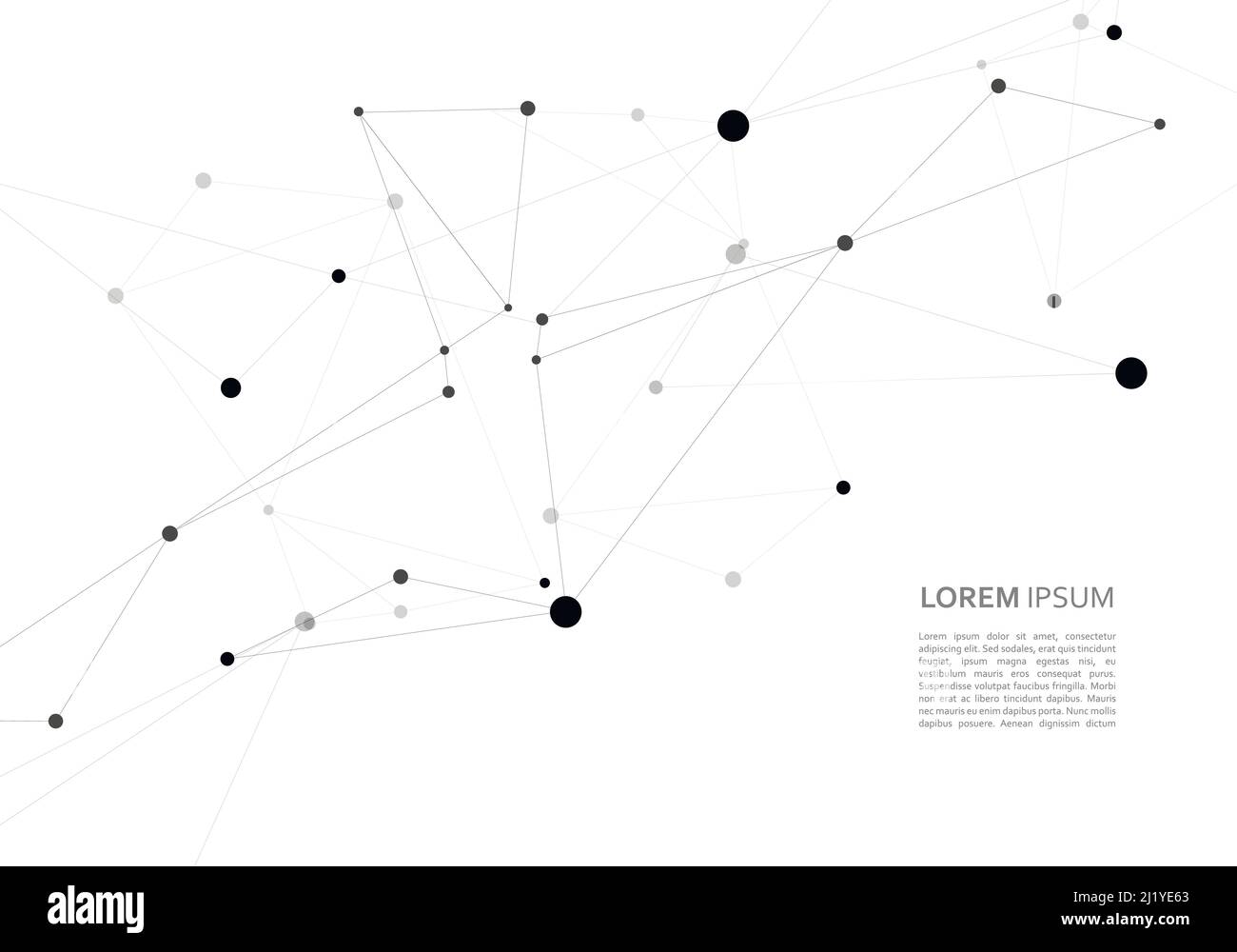Struttura della connessione e background astratto della rete Illustrazione Vettoriale