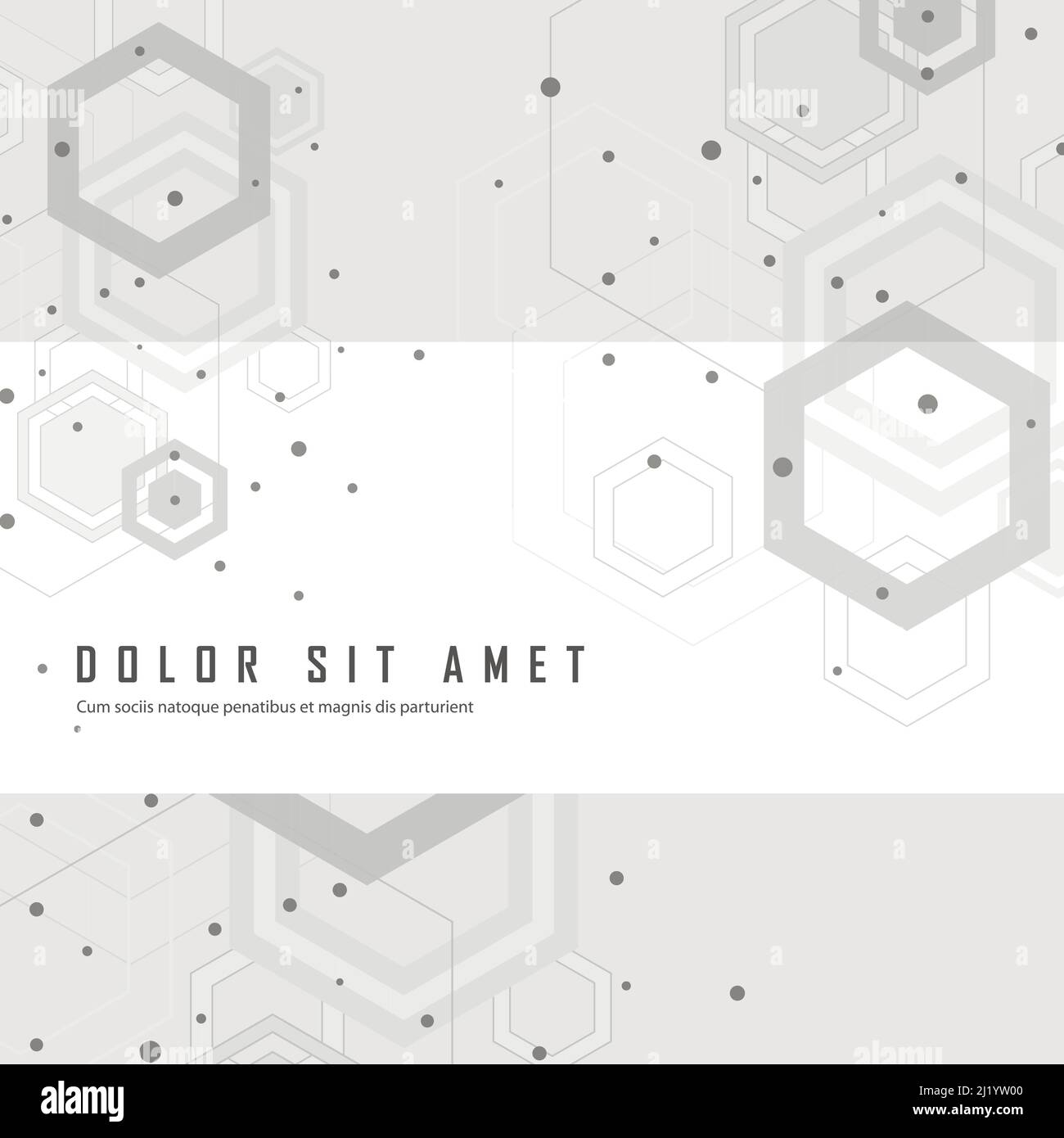 Modello di rete scientifica con linee di collegamento e punti Illustrazione Vettoriale
