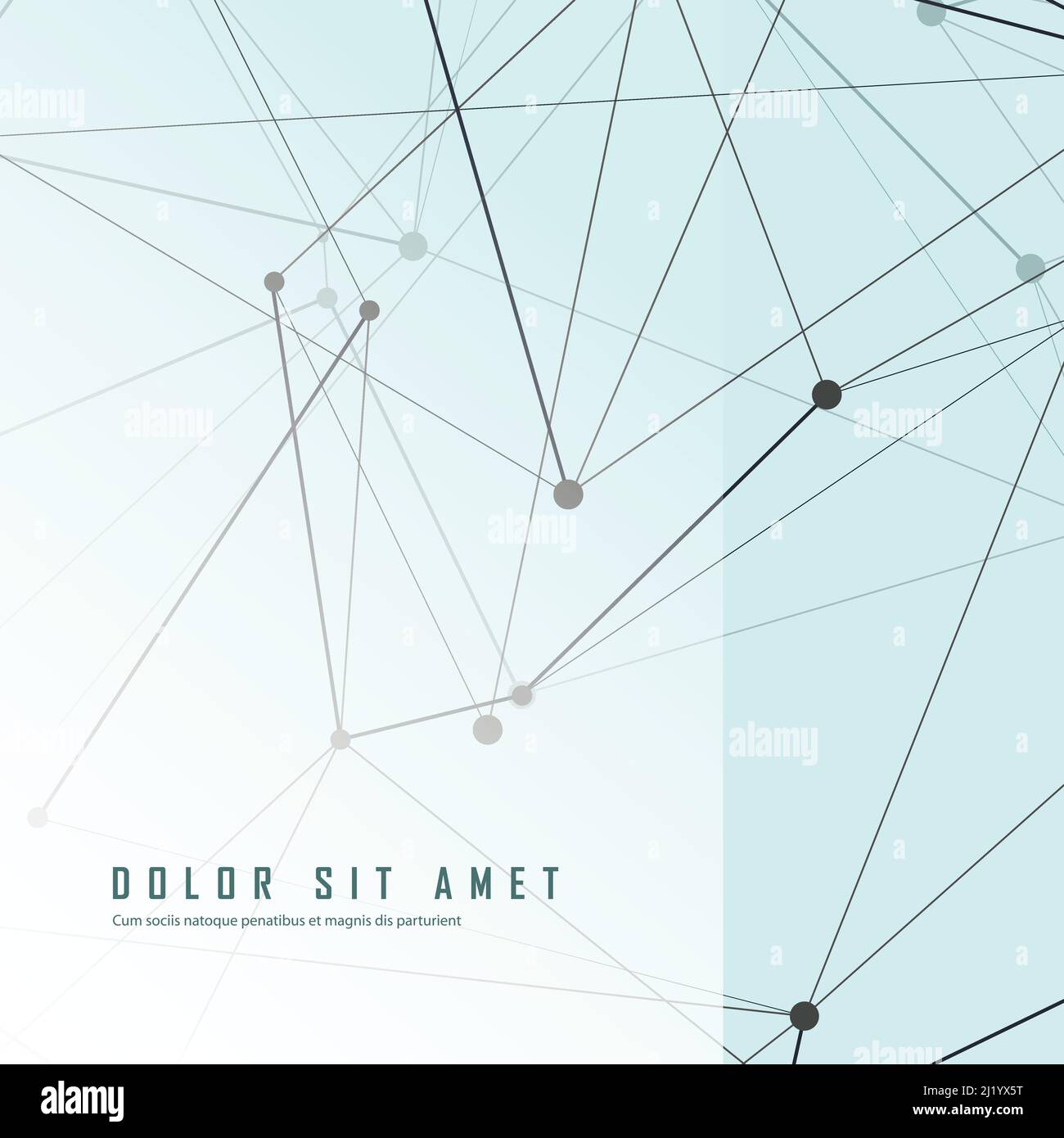 Astratto network e connetti concept e design tecnologico Illustrazione Vettoriale