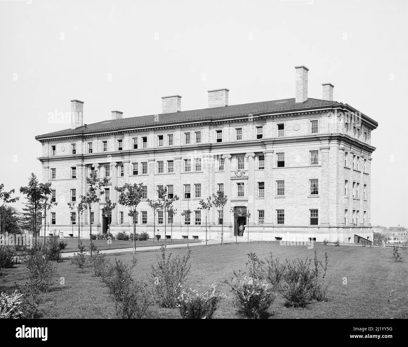 Gould Hall, New York University, (ora parte del Bronx Community College), Bronx, New York City, New York, USA, Detroit Publishing Company, 1904 Foto Stock