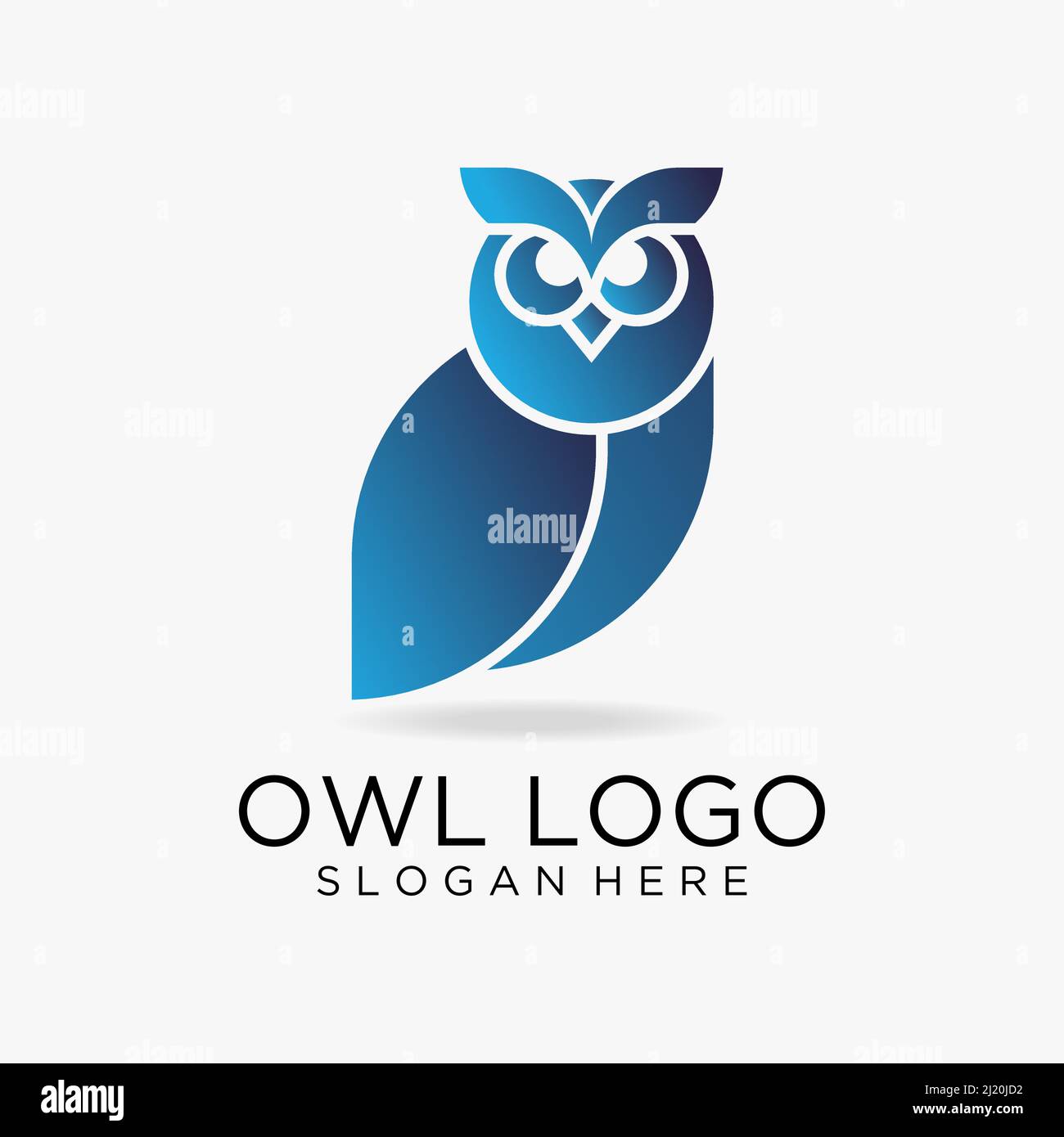 Logo OWL Bird Illustrazione Vettoriale