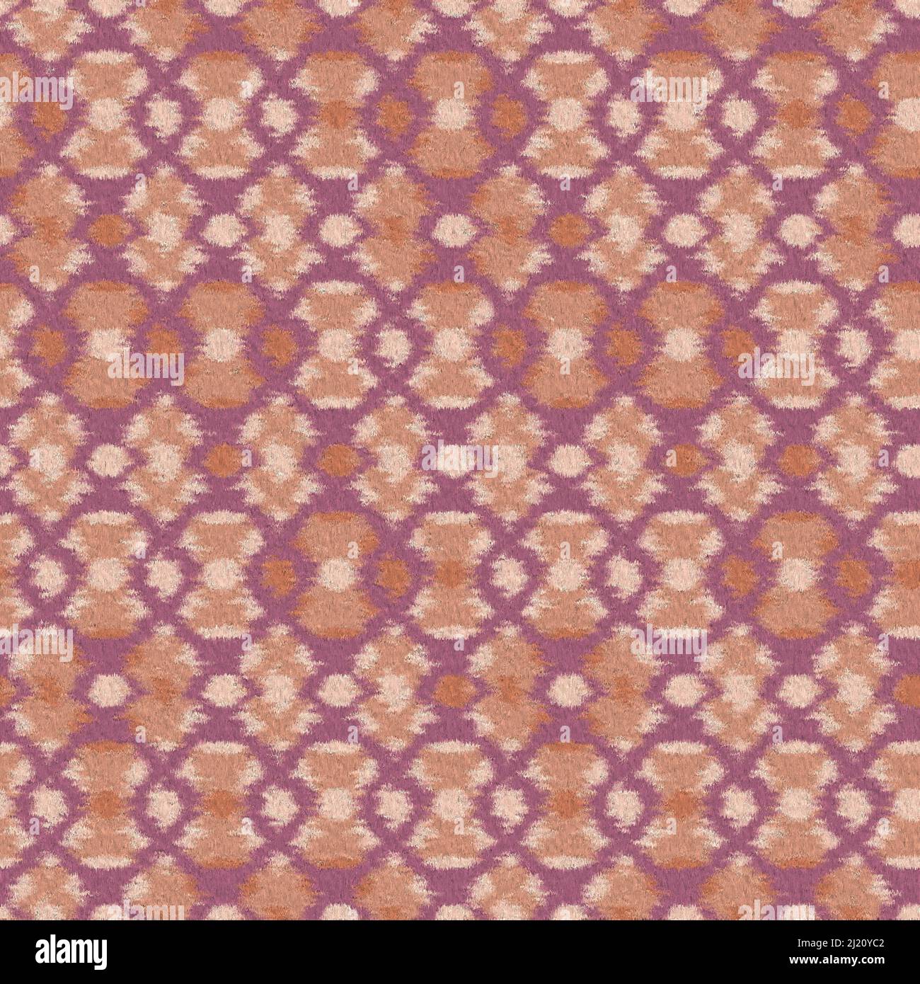 Seamless Ikat- tessuti indiani multicolore disegni Foto Stock