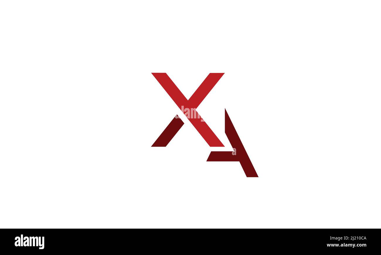 Lettere alfabetiche iniziali logo monogramma XA, AX, X e A. Illustrazione Vettoriale