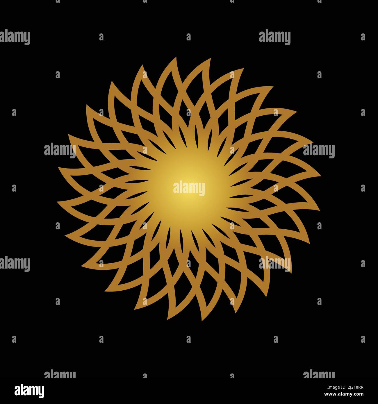 fiore floreale ornamento logo vettore design Illustrazione Vettoriale