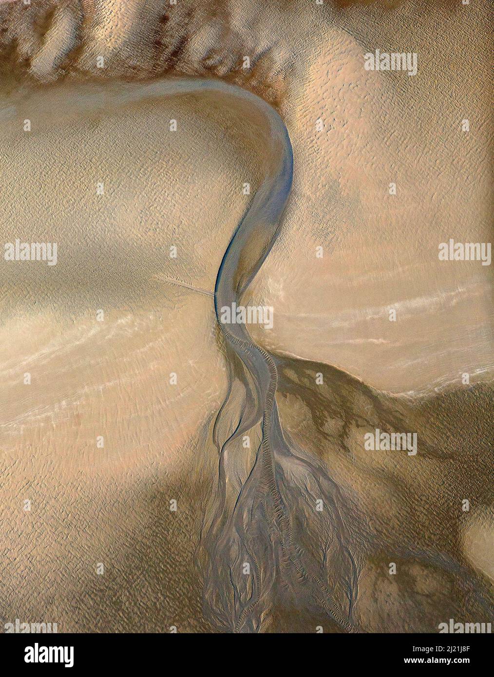 Strada marea sulla costa occidentale del Mare del Nord, vista aerea, Belgio, Fiandre Foto Stock