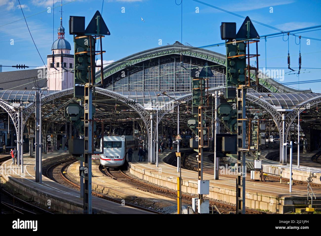 Stazione centrale Colonia, Germania, Renania settentrionale-Vestfalia, Renania settentrionale, Colonia Foto Stock