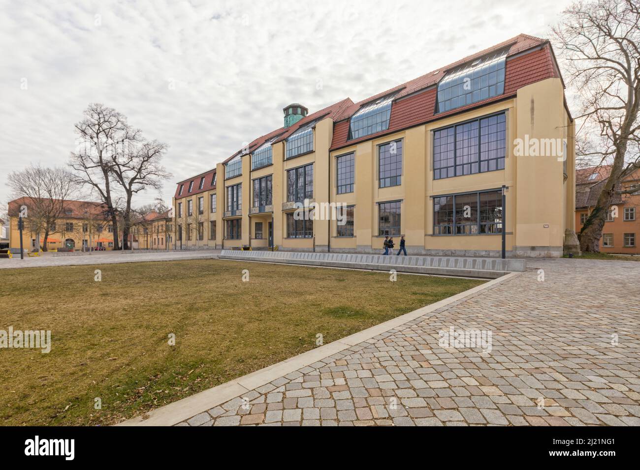 Campus con edificio principale presso l'Università di Bauhaus Weimar dall'architetto Henry van de Velde. Foto Stock