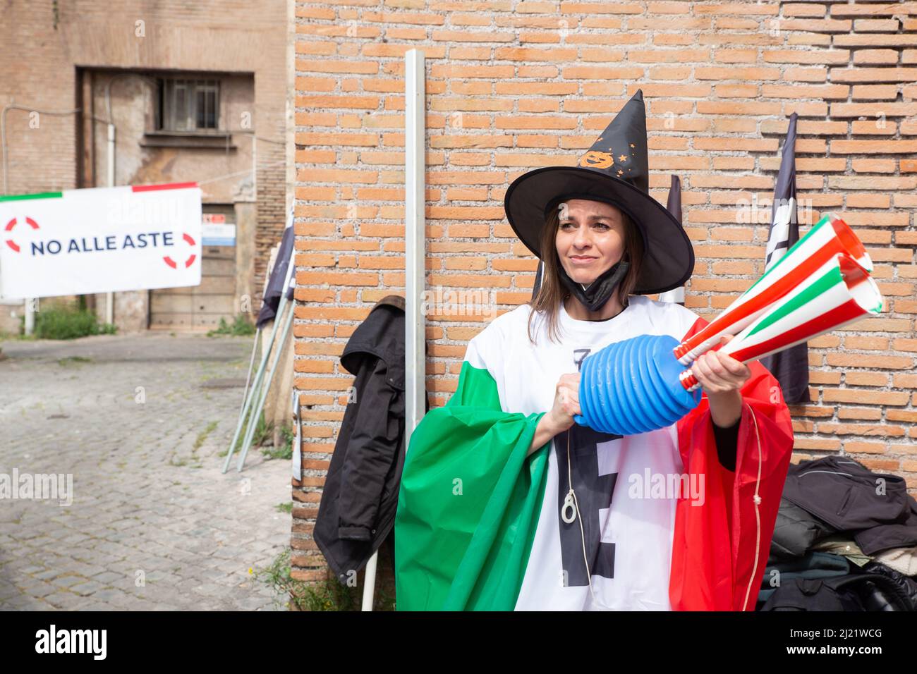 Roma, Italia. 29th Mar 2022. Manifestazione organizzata a Roma da imprenditori marini italiani che si oppongono alle gare d'appalto e all'esproprio delle spiagge italiane (Credit Image: © Matteo Nardone/Pacific Press via ZUMA Press Wire) Foto Stock